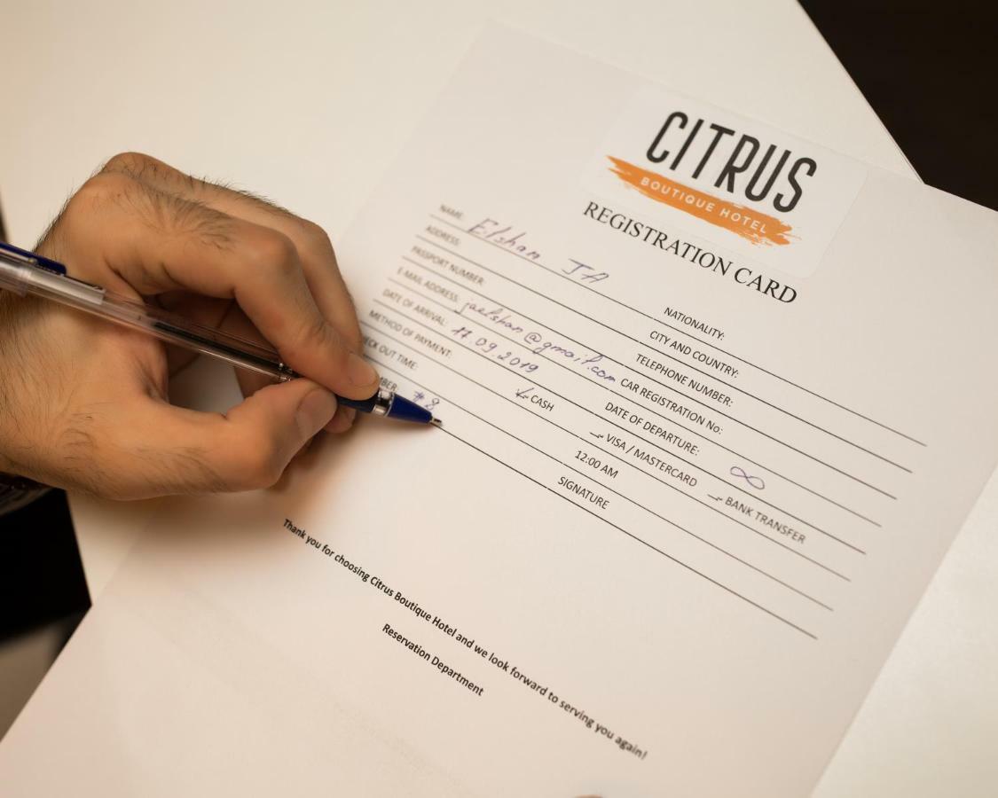 Citrus Boutique Hotel Baku Extérieur photo